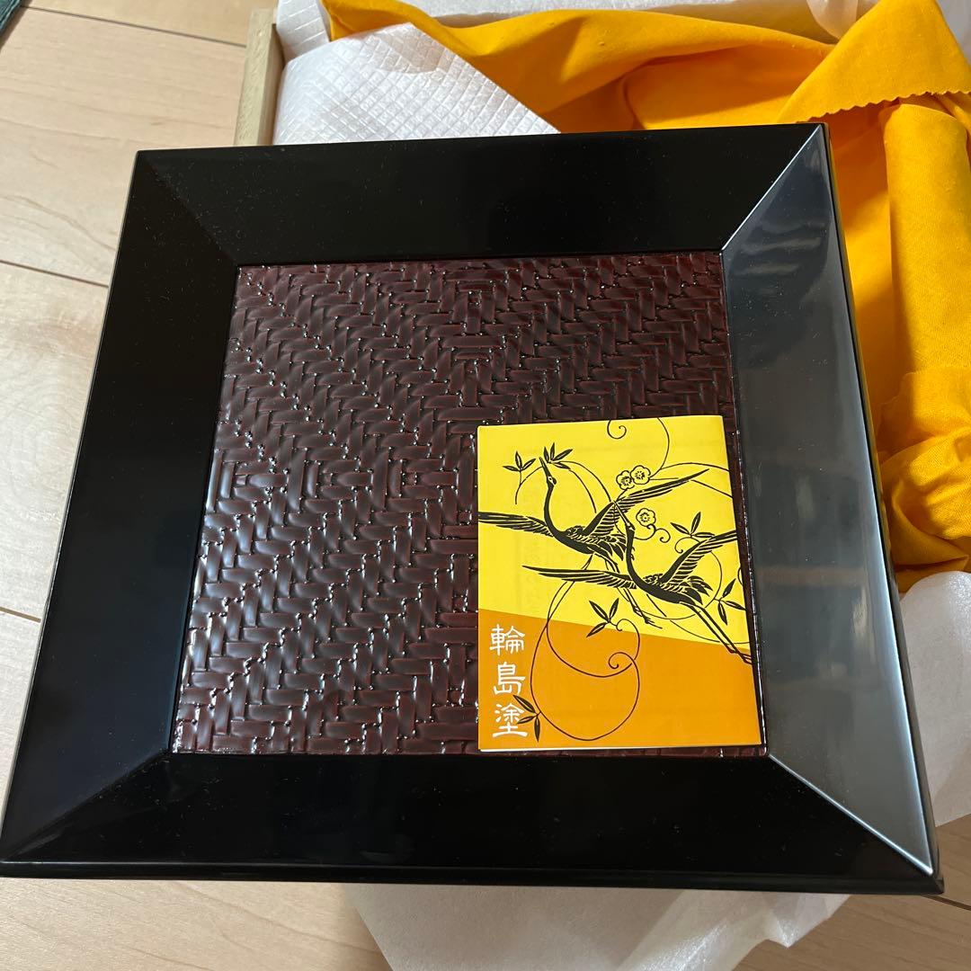 輪島塗　四方盆　勝雲作　※新品