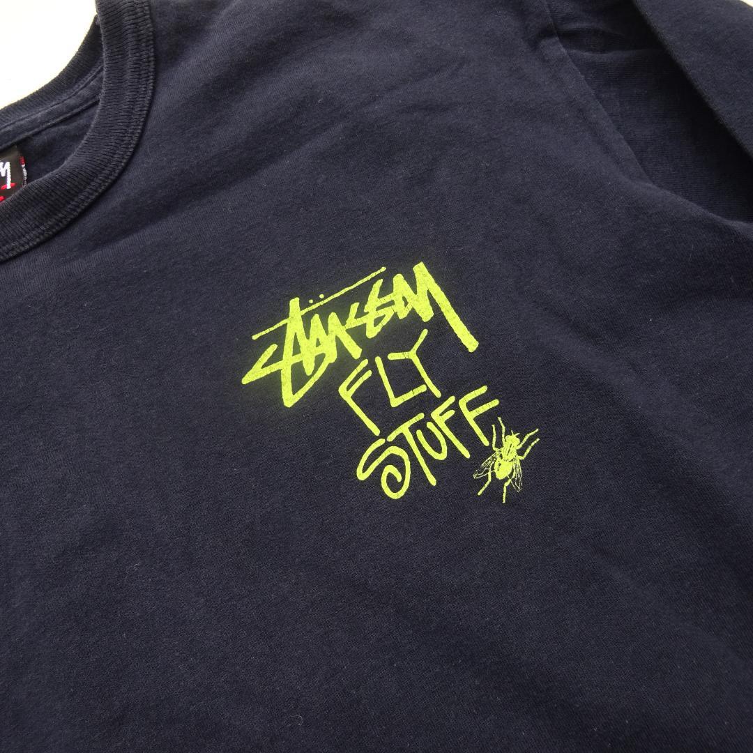 渡*彦様 ステューシー stussy FLY STUFF ハエ虫ロンTシャツ メ