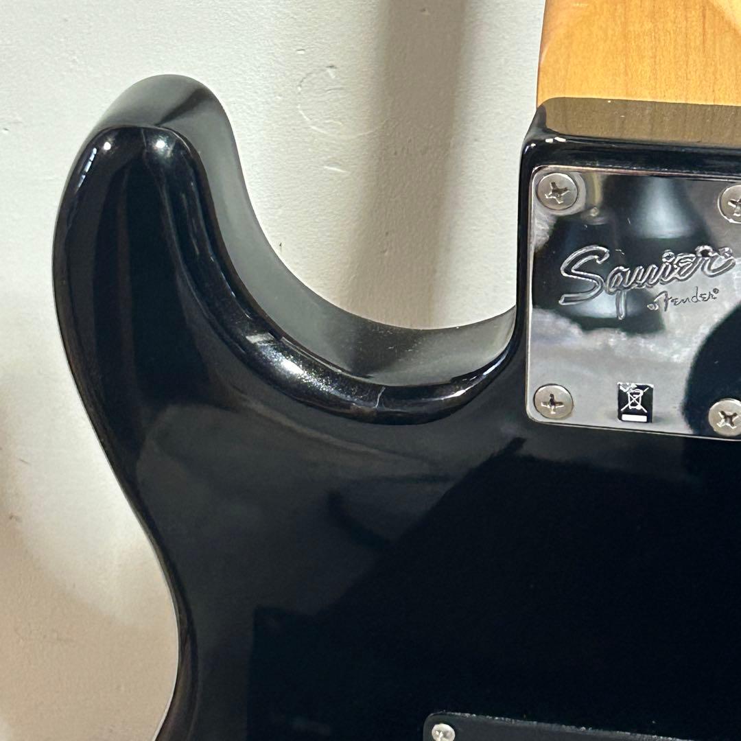 美品メンテ済 スクワイヤー ストラトキャスター アフィニティHSSラメ黒