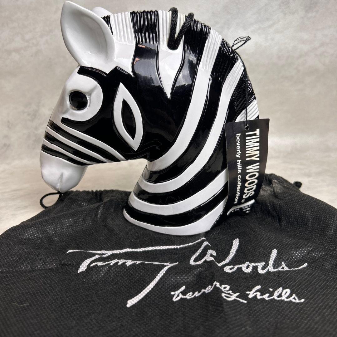 【極希少】TIMMY WOODS ゼブラ シマウマ 木製 ショルダーバッグ