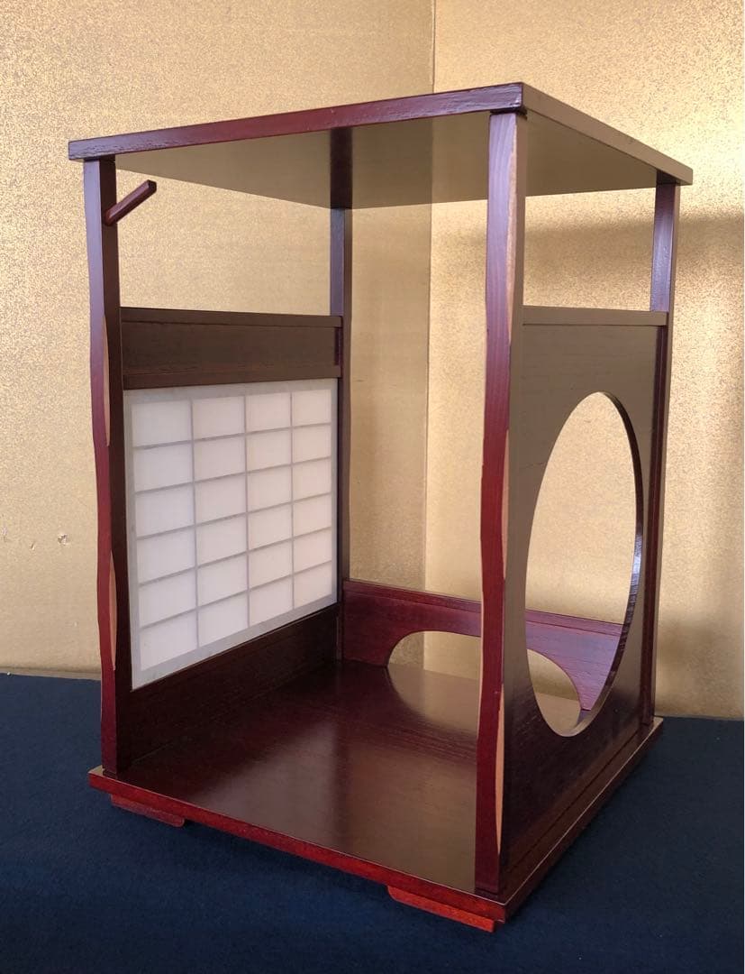 《レ》茶道具 圓能斎好写 吉野棚 組立式 靖斎 元箱 251118え3