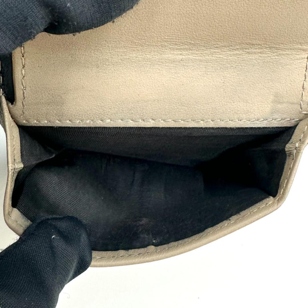 クリスチャンディオール カナージュ カロ 二つ折り財布 コンパクトウォレット 黒