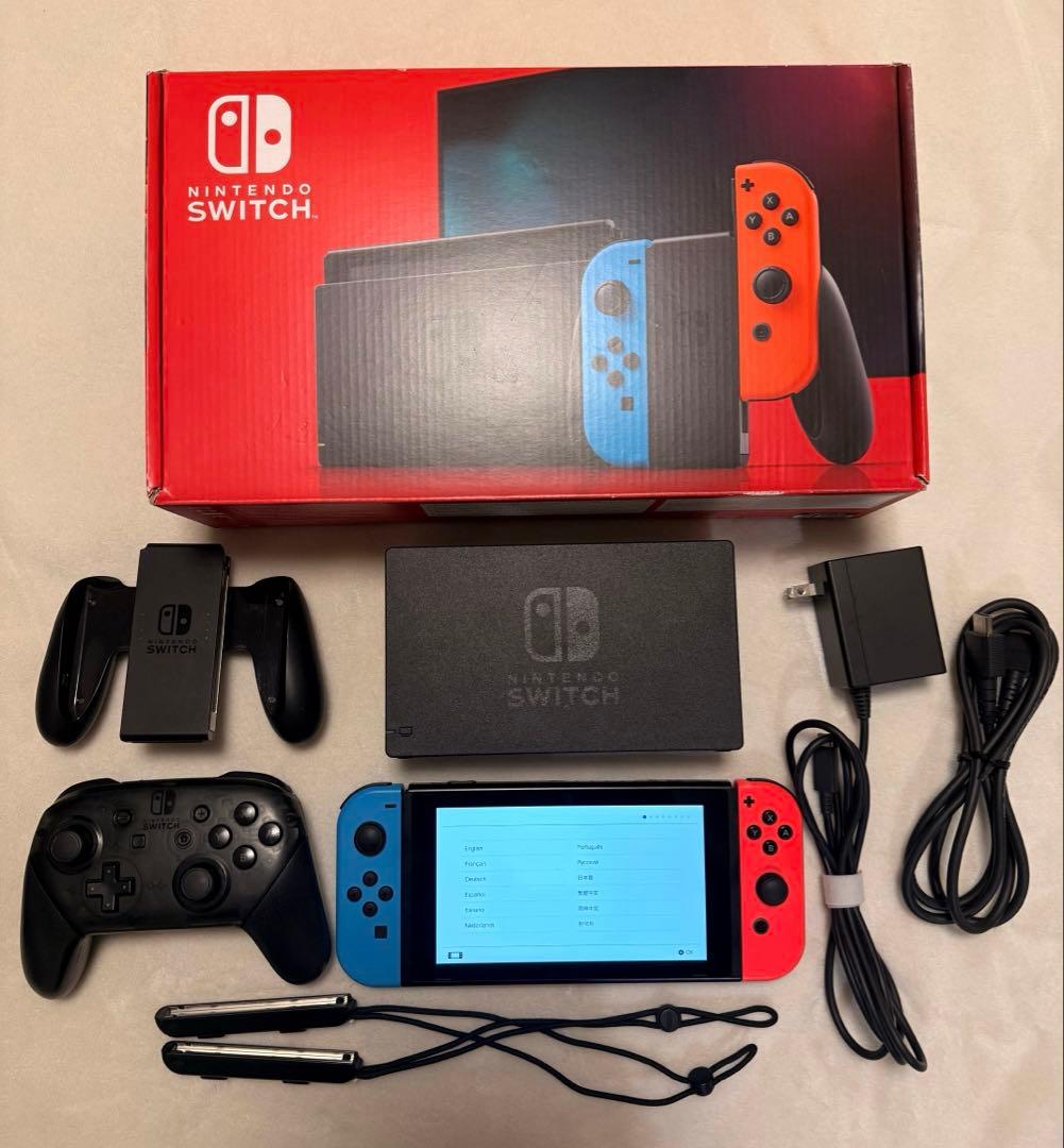 Switch本体　ケース・プロコン付き