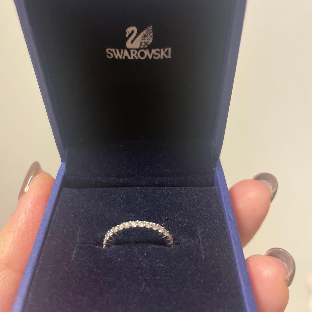 【Maaaaii様　新品】スワロフスキー　クリア　シルバー　リング