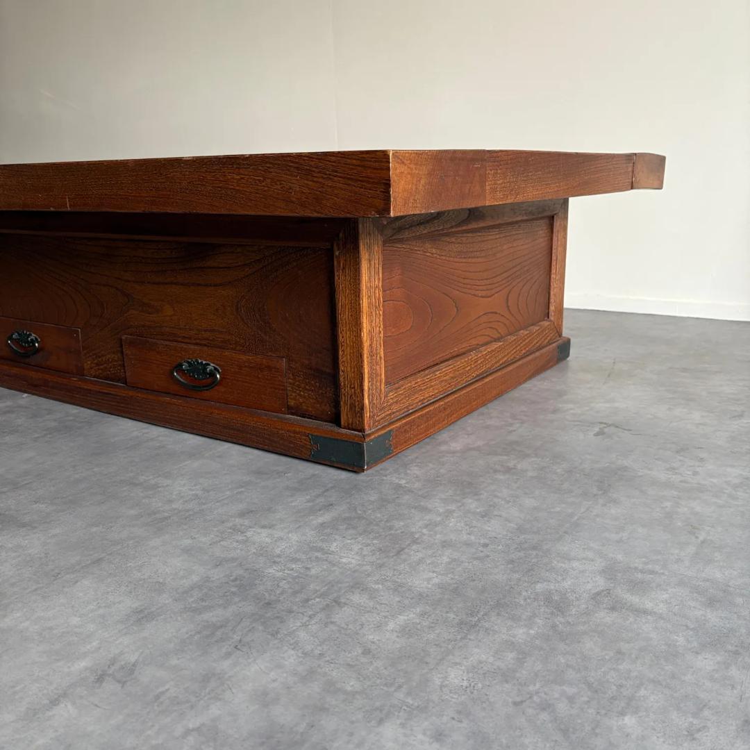 桜材 　関西火鉢 　座卓 　囲炉裏テーブル