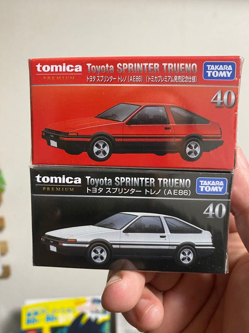 トミカ スプリンター トレノ AE86 赤白 セット
