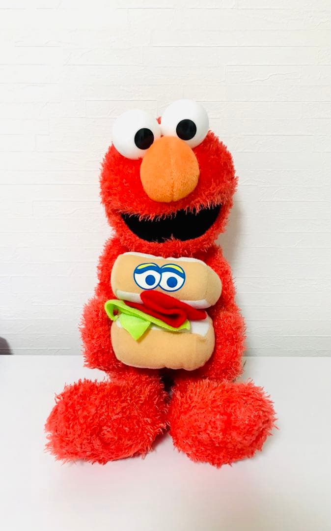 オムロン　エルモ　ぬいぐるみ　非売品　レア