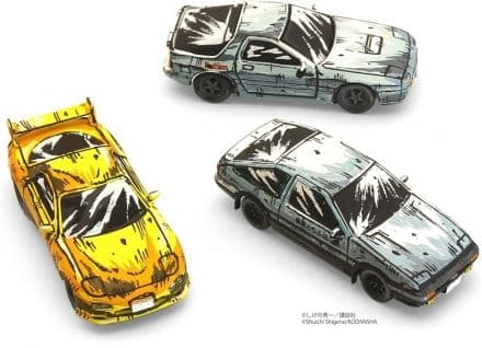 京商 1/64 イニシャルD 漫画風塗装エディション 3台セット 完成品