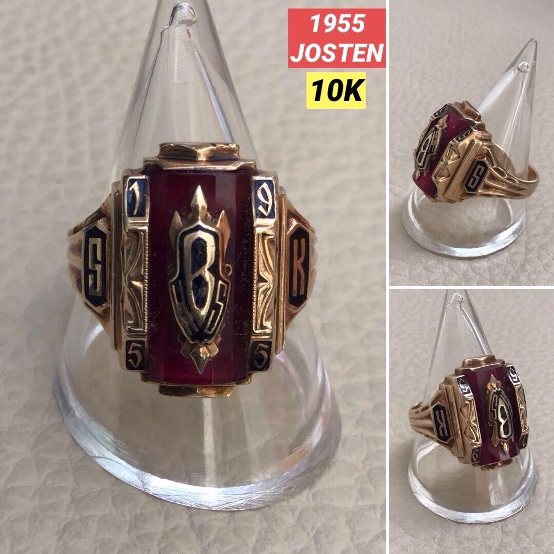 50s カレッジリング JOSTEN社 1955年 メンズ 10g