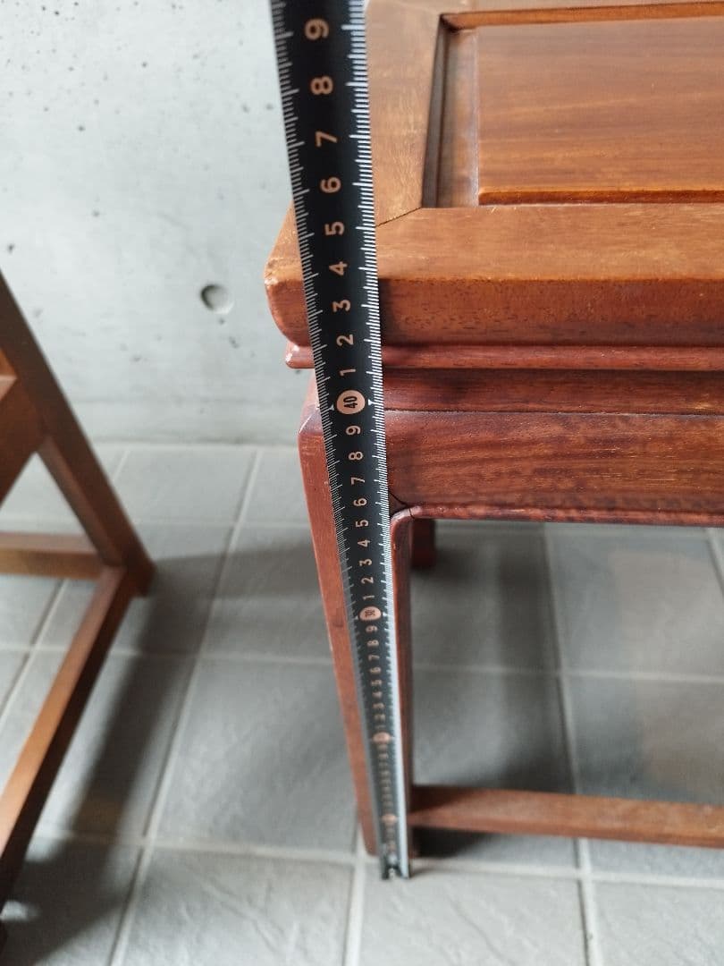 アンティーク　サイドテーブル　チーク