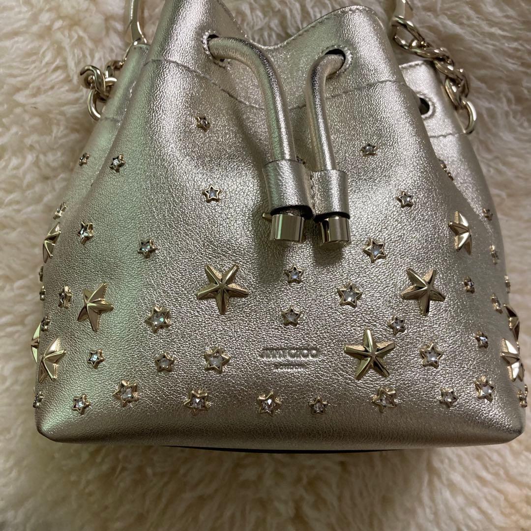 ゲリラセール美品✨JIMMY CHOO ジミーチュウ ボンボン ショルダーバッグ