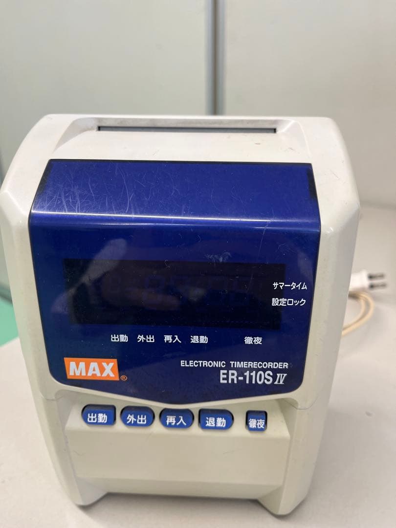 マックスタイムレコーダー　新品インクリボン付き！