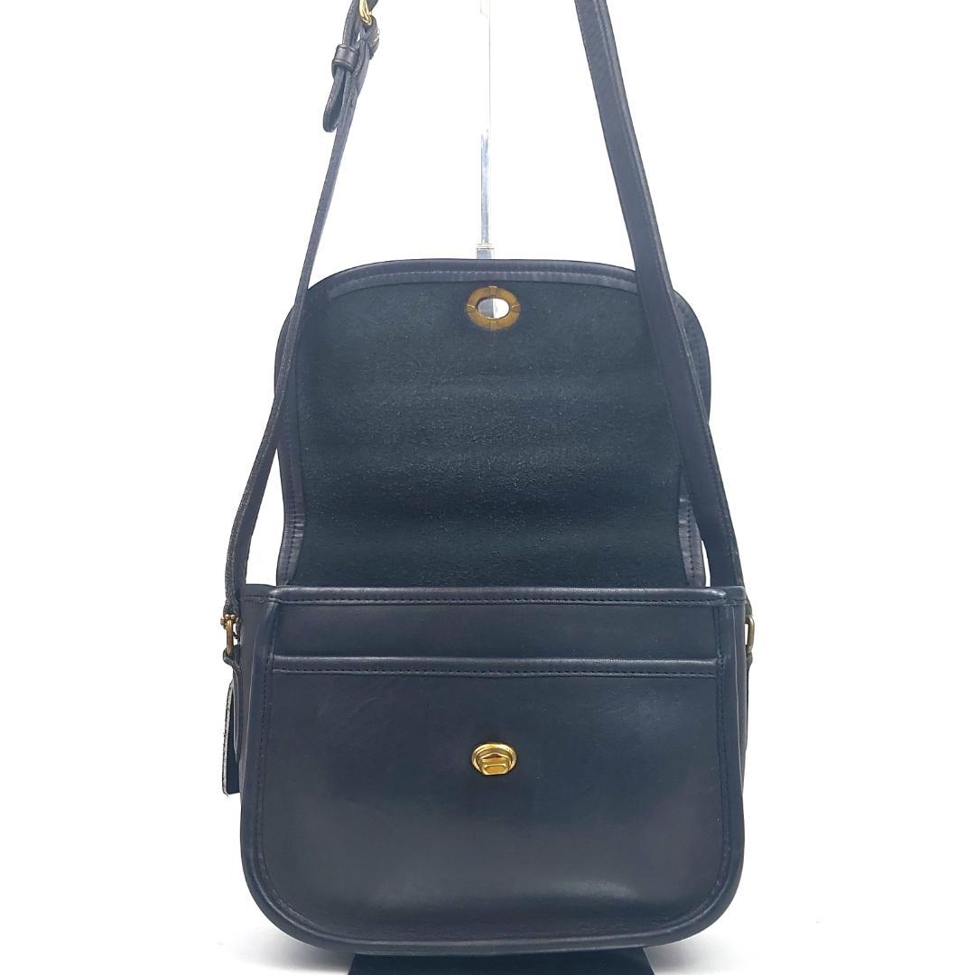 COACH オールドコーチ 8114 ターンロック ショルダーバッグ ネイビー