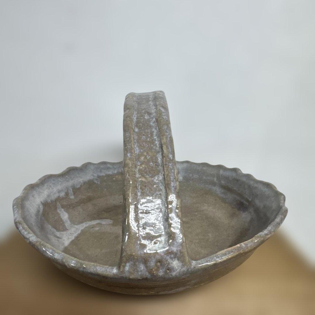 十代 坂高麗左衛門 韓峯　萩 手付菓子器 共箱