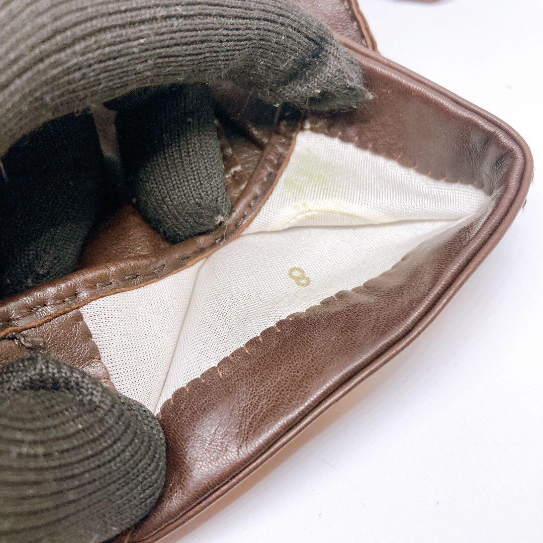 223 エルメス　革手袋　セリエゴールド　ブラウン　メンズ