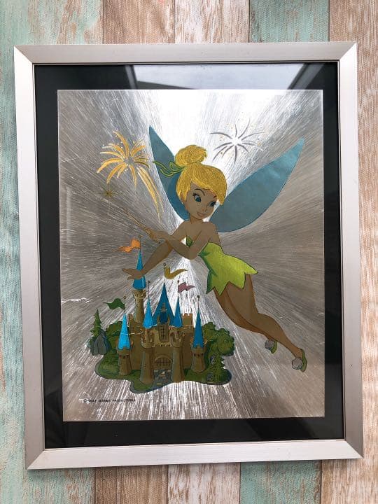 超希少！ティンカーベル　壁飾り　絵装飾品　インテリア　額装　ディズニー　妖精