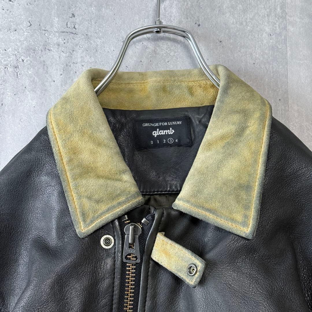 グラム glamb レザージャケット 羊革　岩田剛典着用　サイズ3 古着