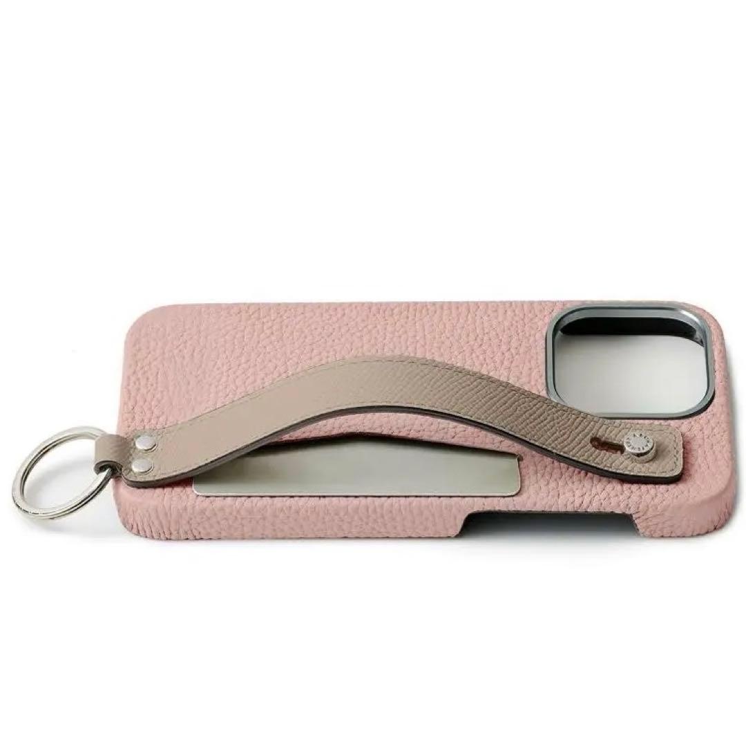 【美品】ボナベンチュラ　スマホケースiPhone15pro サクラピンク