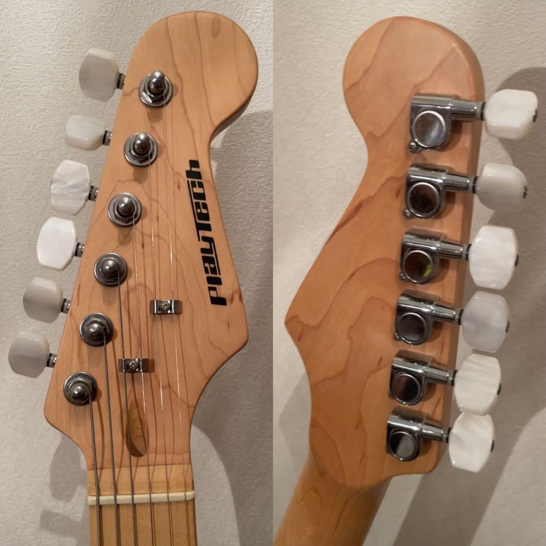 【カスタム済み】PLAYTECH ストラトタイプ(レインボートーン装備)