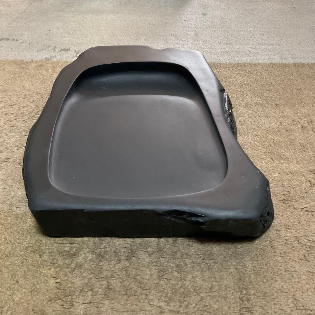 【雨畑真石】大型硯 景色良好 貴重品