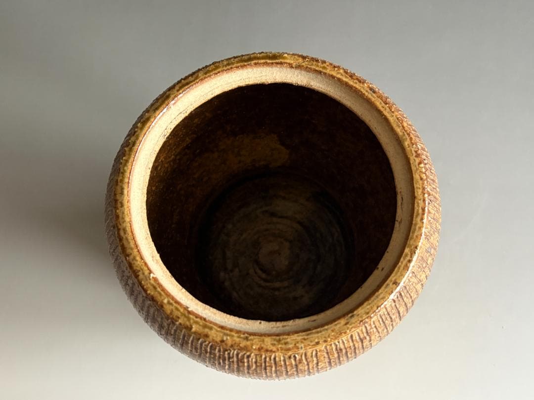 瑞穂釜　楽斎作　結び紫　箪瓢形　水指　尋牛斎書付　茶道具　表千家