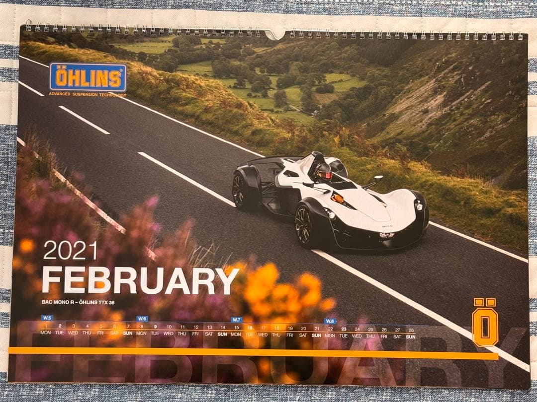 OHLINSカレンダー　2021