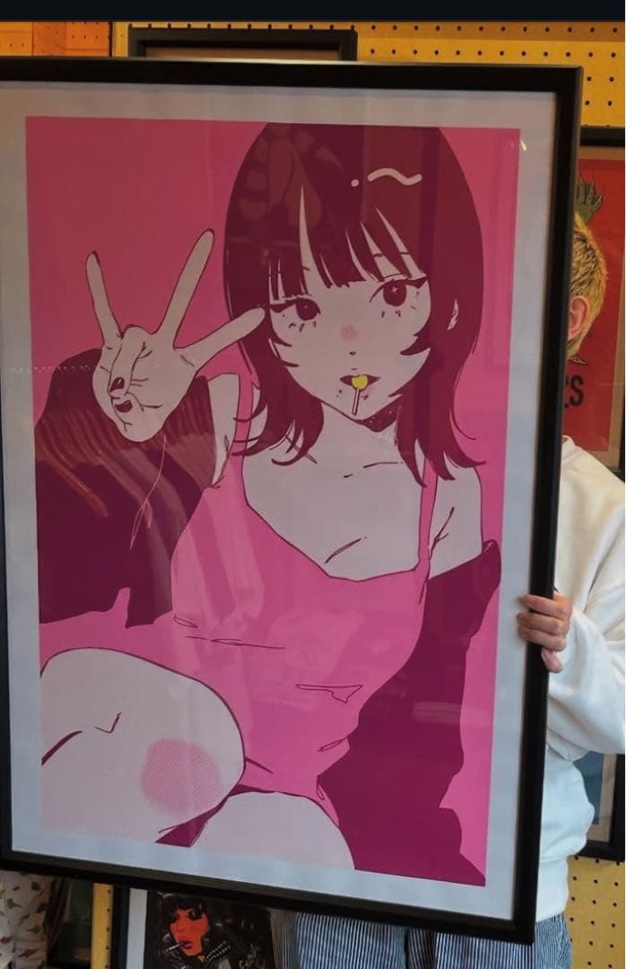 ぬごですが。 pink sprite sillk screen print 新品