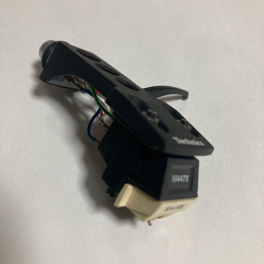 音出し確認済　Technics ヘッドシェル　カートリッジM447X SHURE