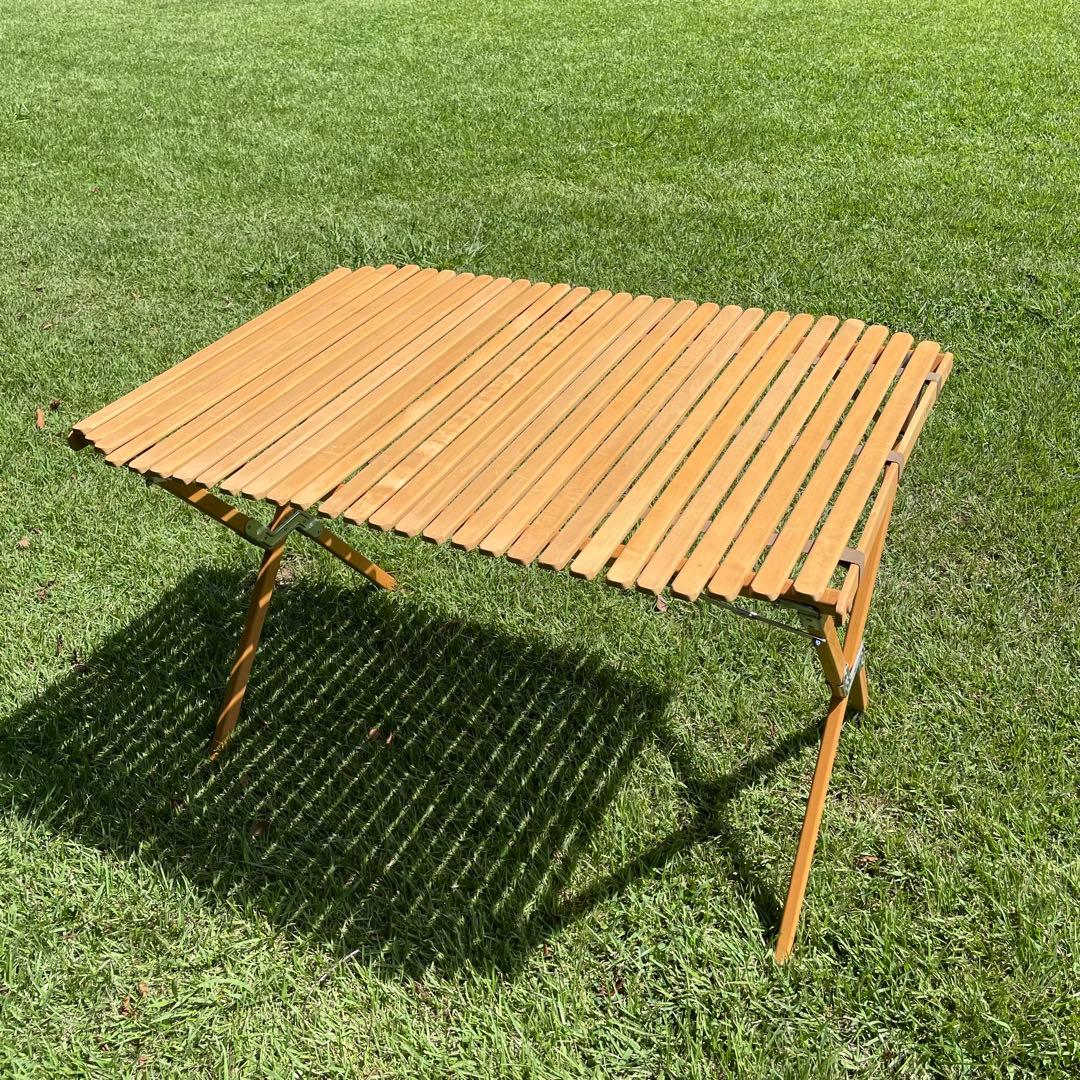 美品 BYER ロールトップテーブル ラウンドタイプ