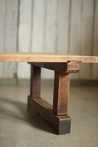 明治期　味のある木製のテーブル