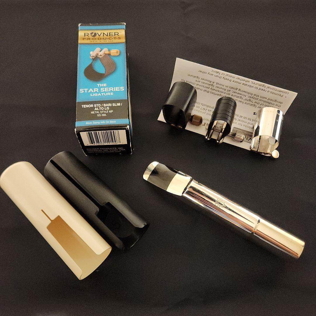 バリトンサックス　ヤナギサワ　メタルマウスピース 7番　リガチャー2種類付属