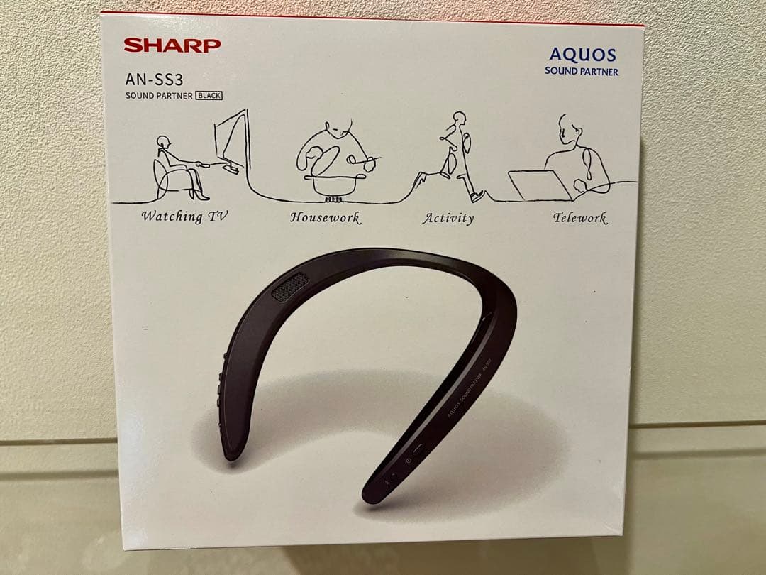 SHARP AN-SS3 ブラック ネックスピーカー AQUOS シャープ