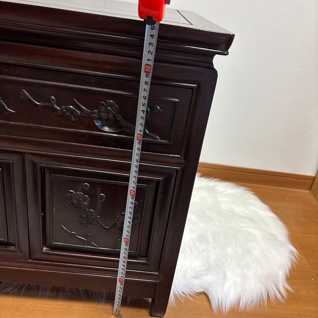 【貴重・豪華】中国美術 唐木 花梨材 花台 コンソールテーブル 中国骨董