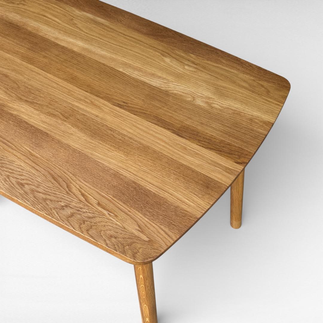 美品 UNICO SOLK ダイニングテーブル W160 オーク 天然木 ウニコ