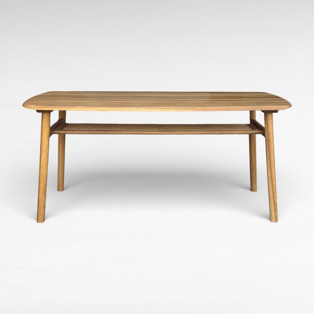 美品 UNICO SOLK ダイニングテーブル W160 オーク 天然木 ウニコ