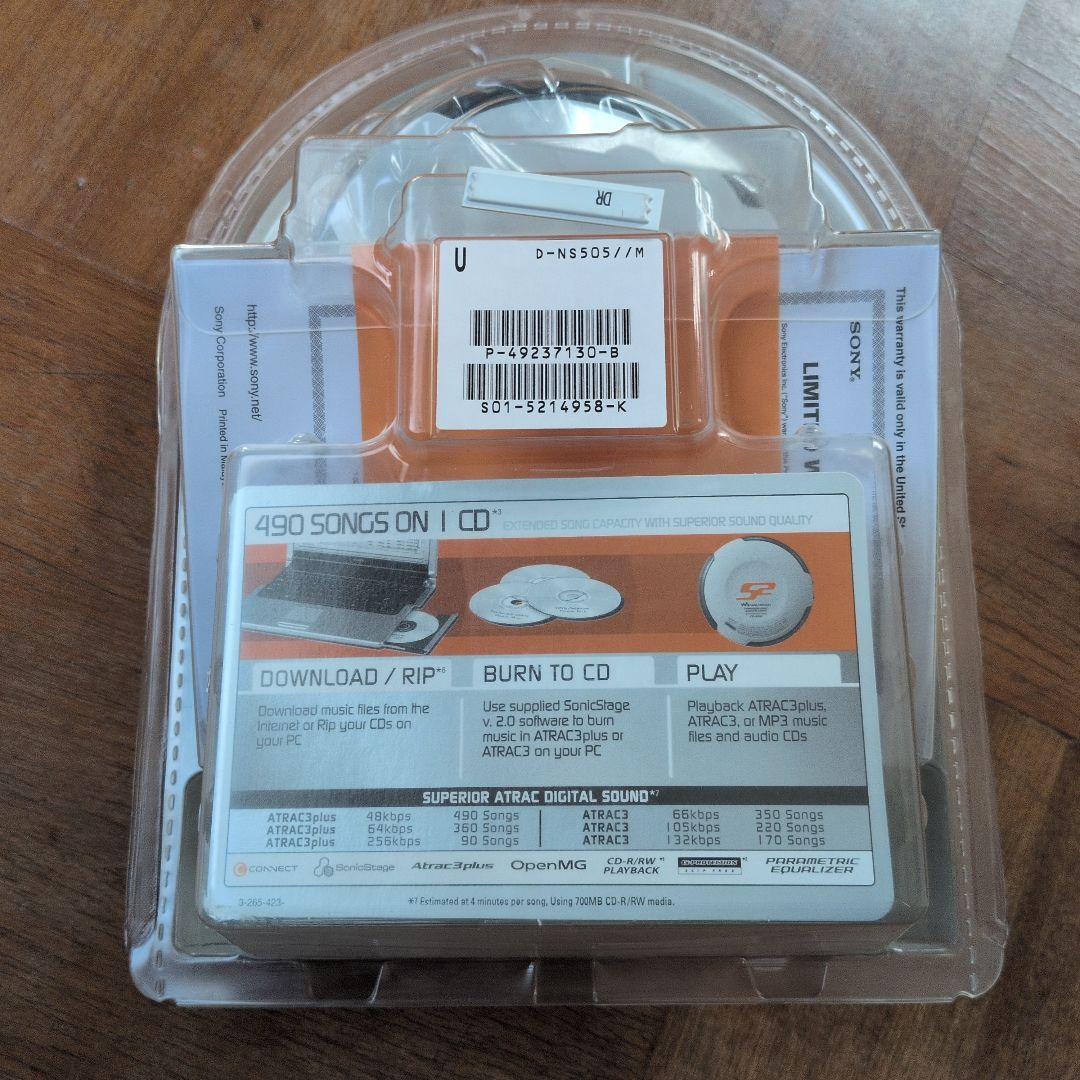 未使用品 Walkman Portable CD Player Sony