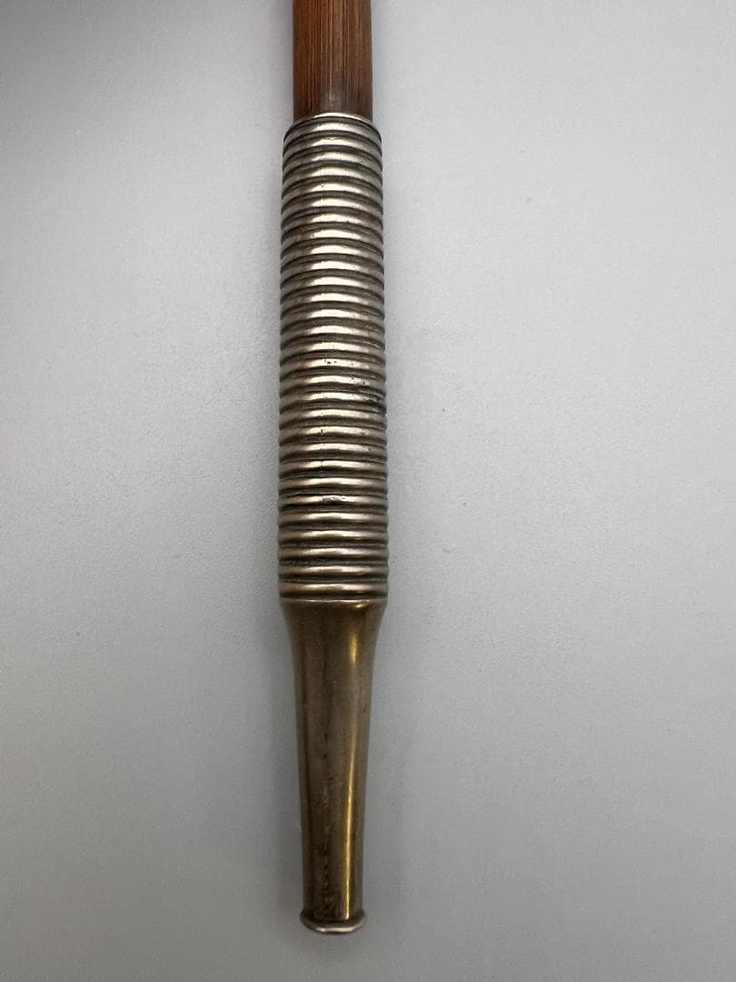 【海】レア煙管　キセル　巻き線文　細密手彫　細工　アンティーク　約66g