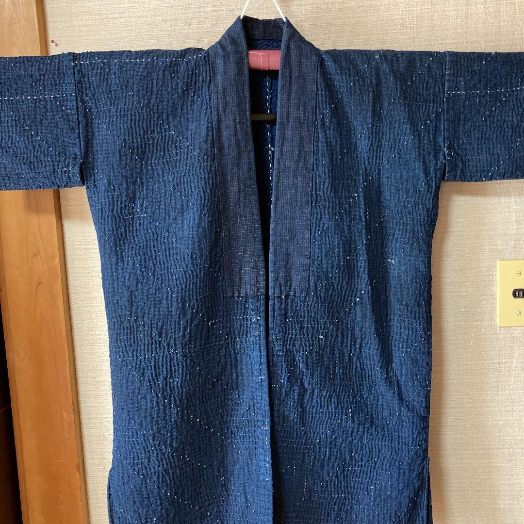 庄内刺し子 半纏野良着 藍染