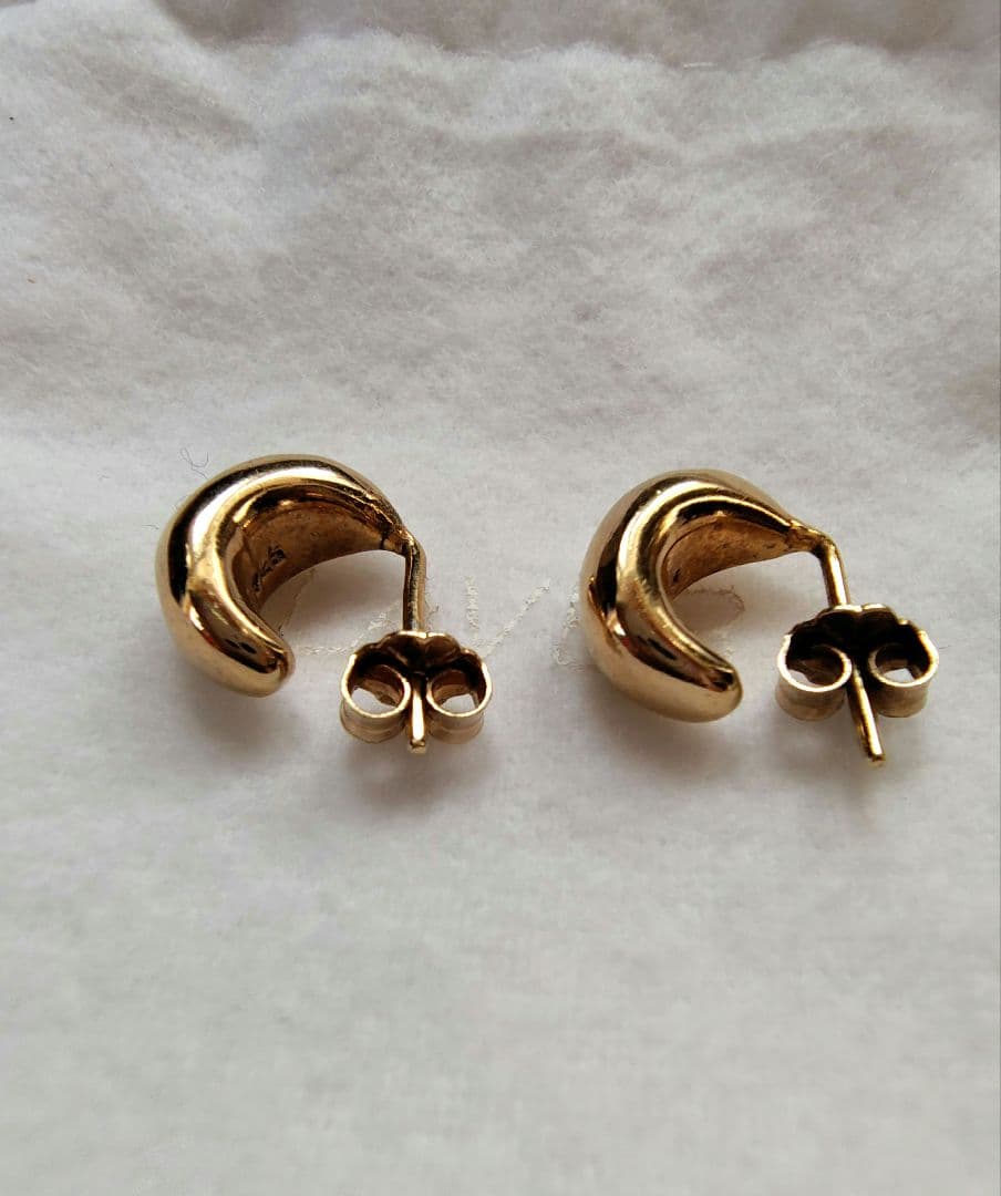 ドゥーズィエムクラス【LAVER/ラバー】 GOLD HALF MOON ピアス