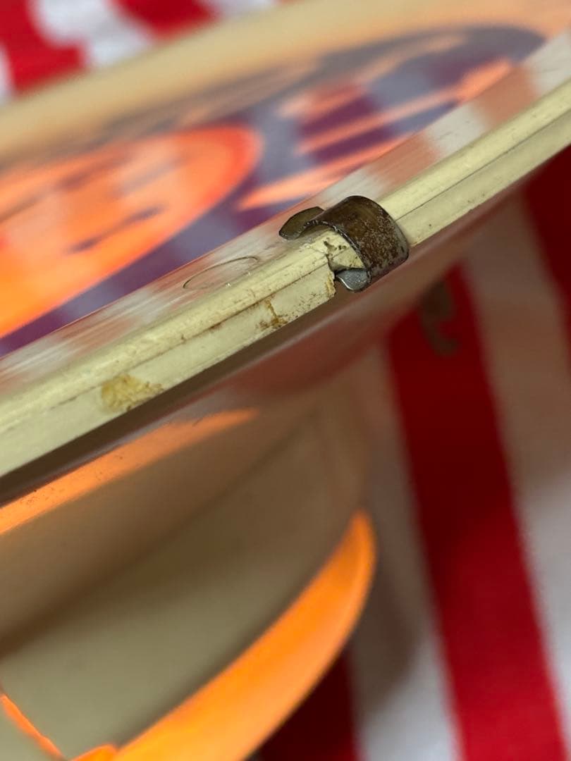 ビンテージ50年代CBS ラジオ＆テレビ時計 ネオンライト付き電球junk古着