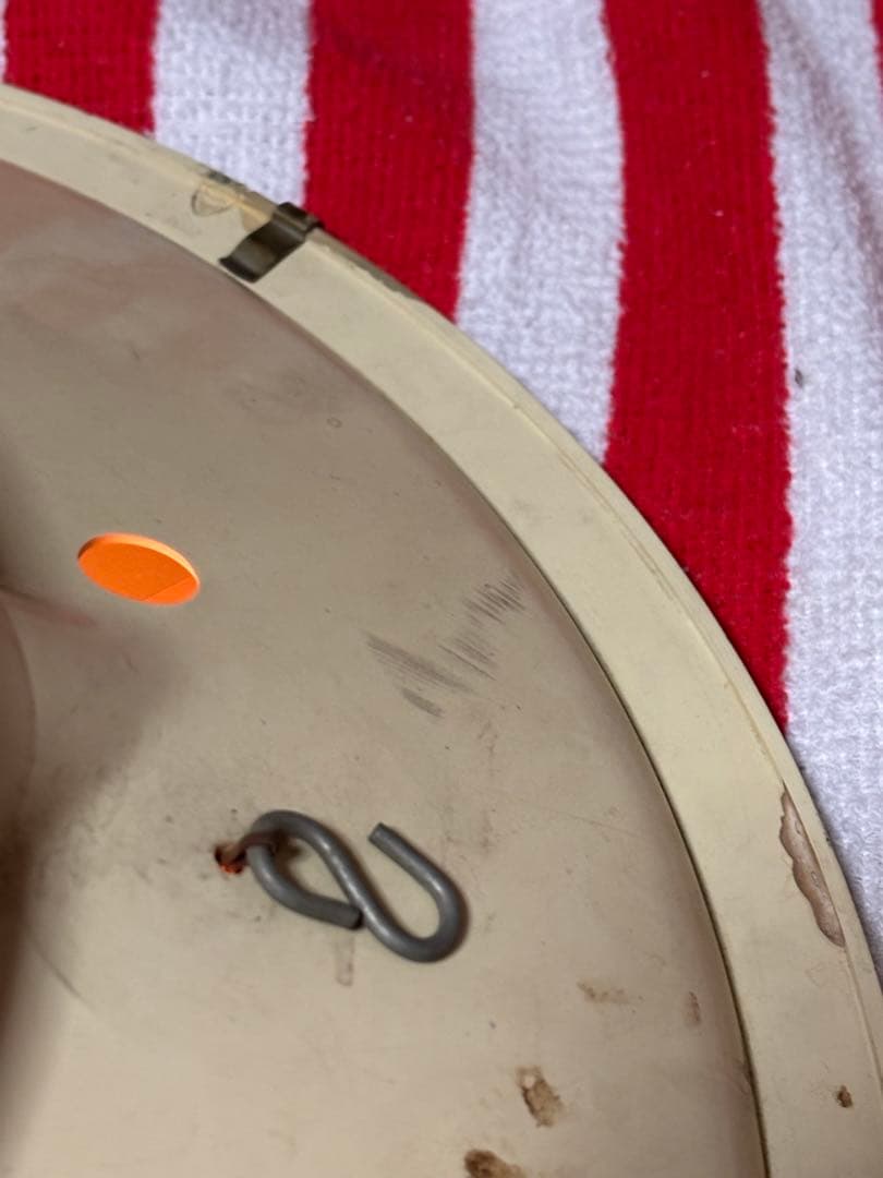 ビンテージ50年代CBS ラジオ＆テレビ時計 ネオンライト付き電球junk古着