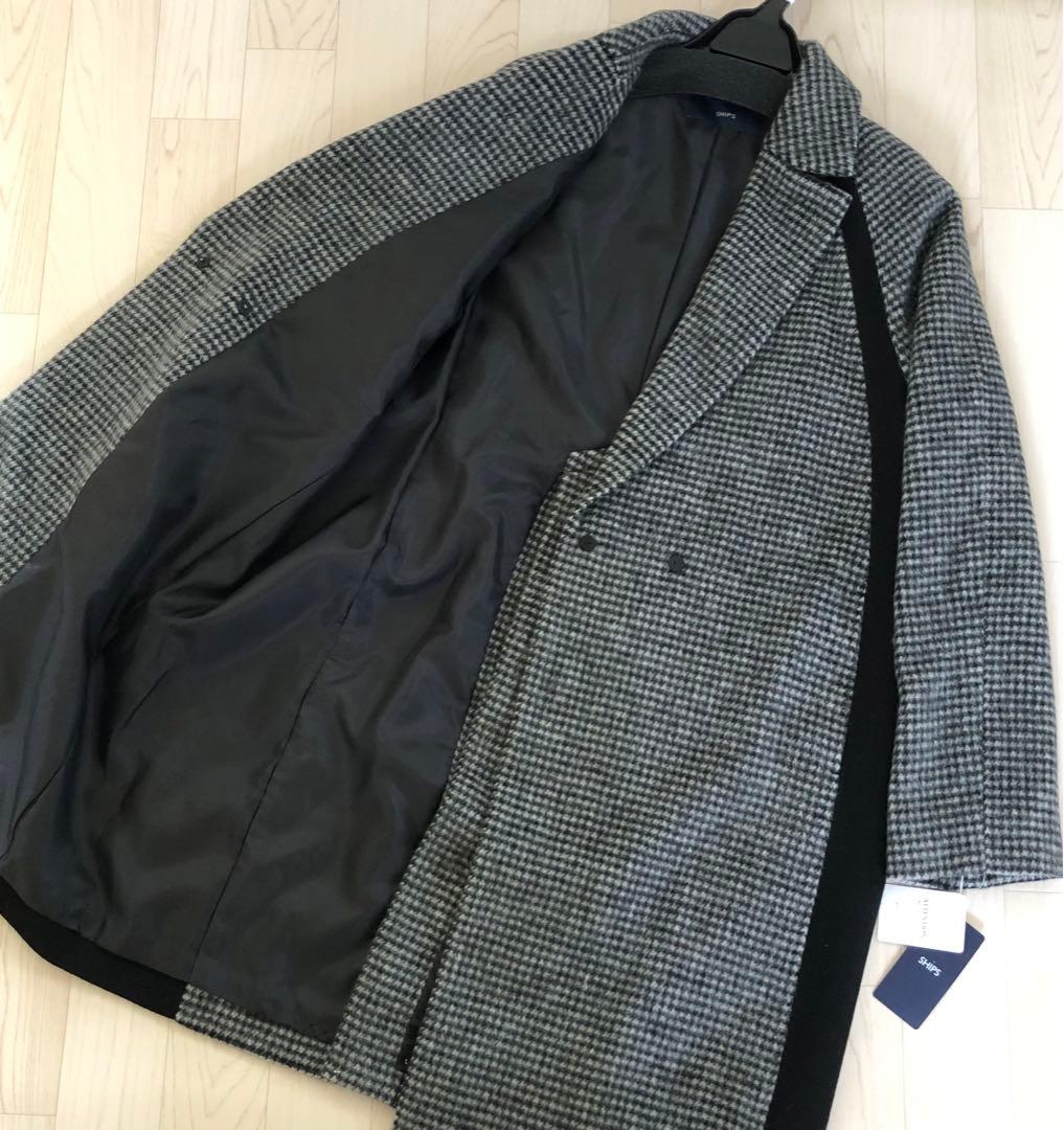 SHIPS シップス チェスターコート切り替えデザイン バック スリット コート