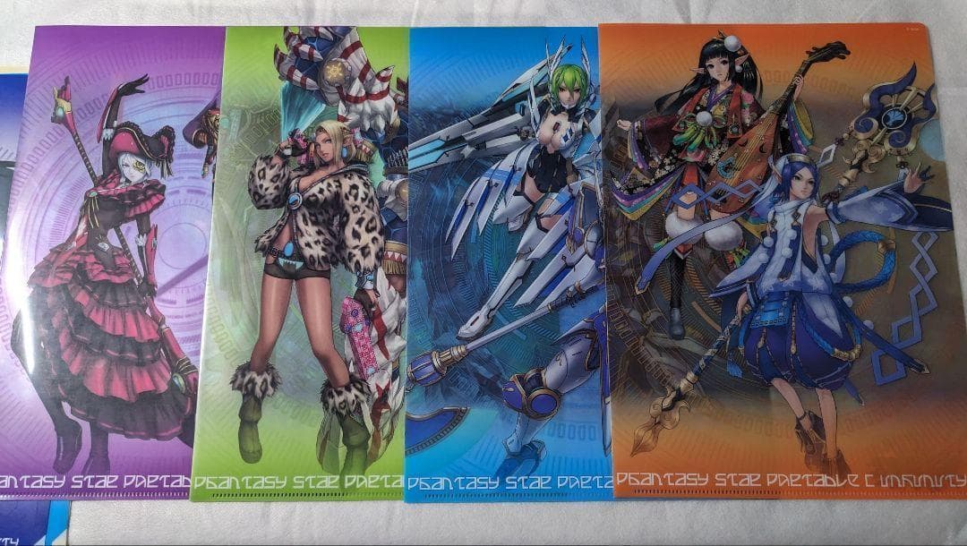 ファンタシースターポータブル2 & インフィニティ クリアファイルセット