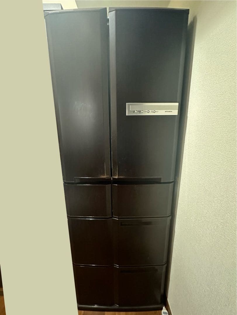 タイガ モダンデザイン 冷蔵庫 三菱 400L〜自動製氷付き 大型 木目調