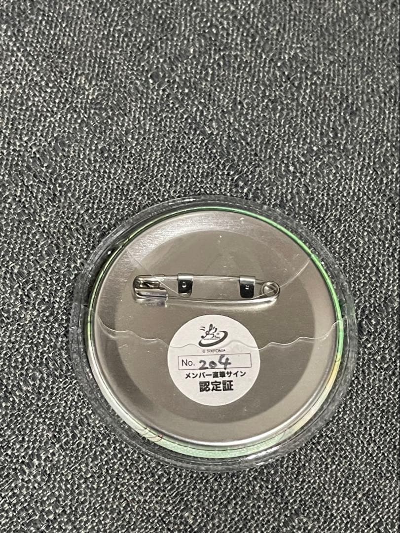 シクフォニ　直筆サイン　すちさん　缶バッジ