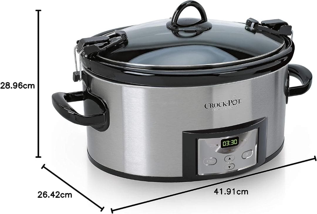 Crock-Pot 6クォート Cook & Carryスロークッカー