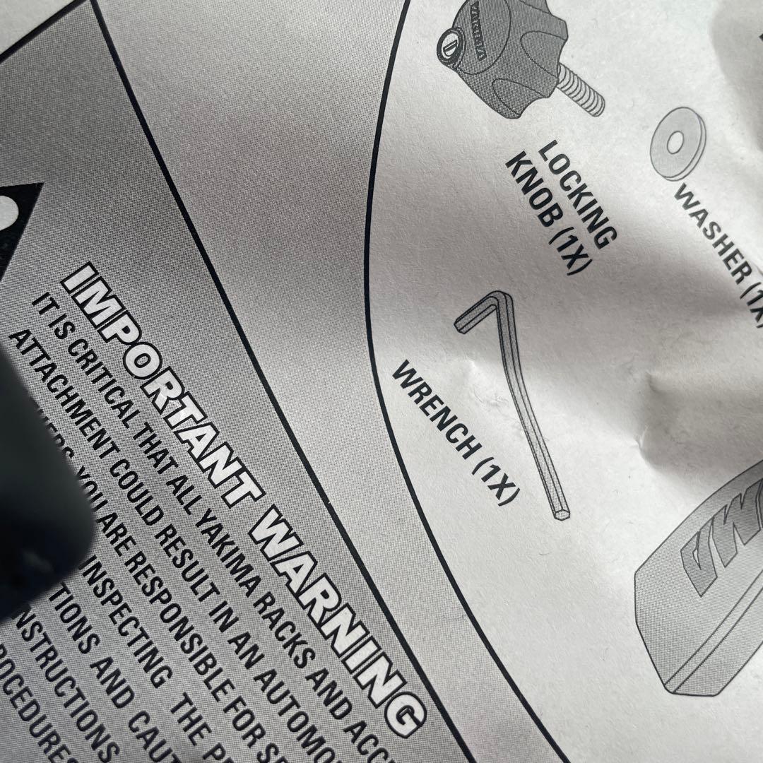 YAKIMA スペアライド　2台積載　背面スペアタイヤ部取付バイクラック