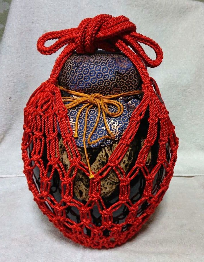 茶道具飾り茶壺 木箱付きA465