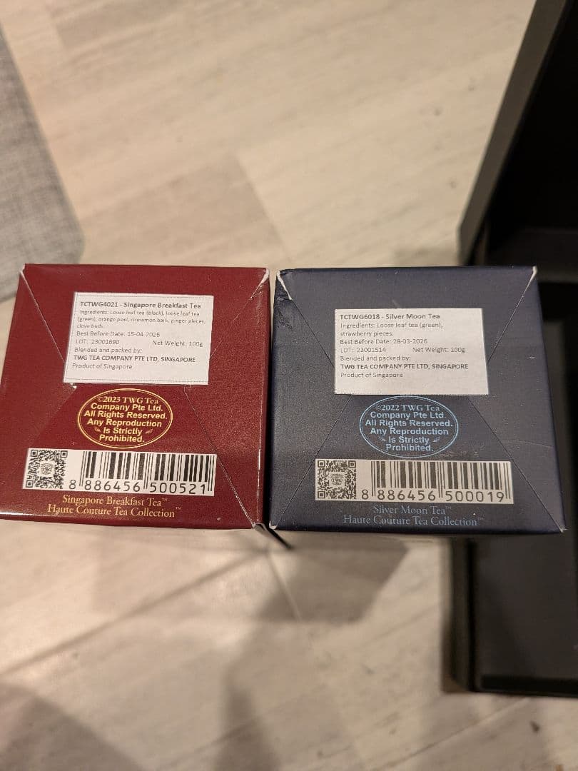 TWG シンガポールブレックファースト & シルバームーン 紅茶セット