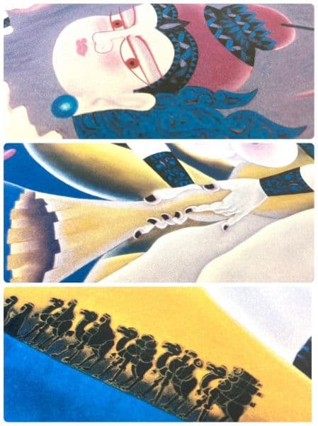 風神雷神〈田崎昭作〉(春画) リトグラフ サイン ナンバー入り 額装